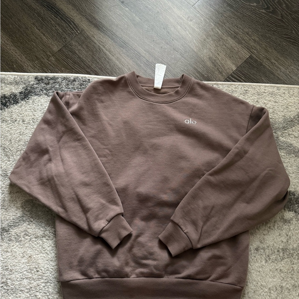 ALO Yoga Women's Brown Crewneck Sweater